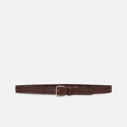 Cintura Adulto unisex Fabrizio Mancini Cintura Leone in cuoio testa di moro
