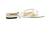 Sx-dx Sandalo Donna Bianco Yolanda