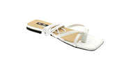 Sx-dx Sandalo Donna Bianco Yolanda
