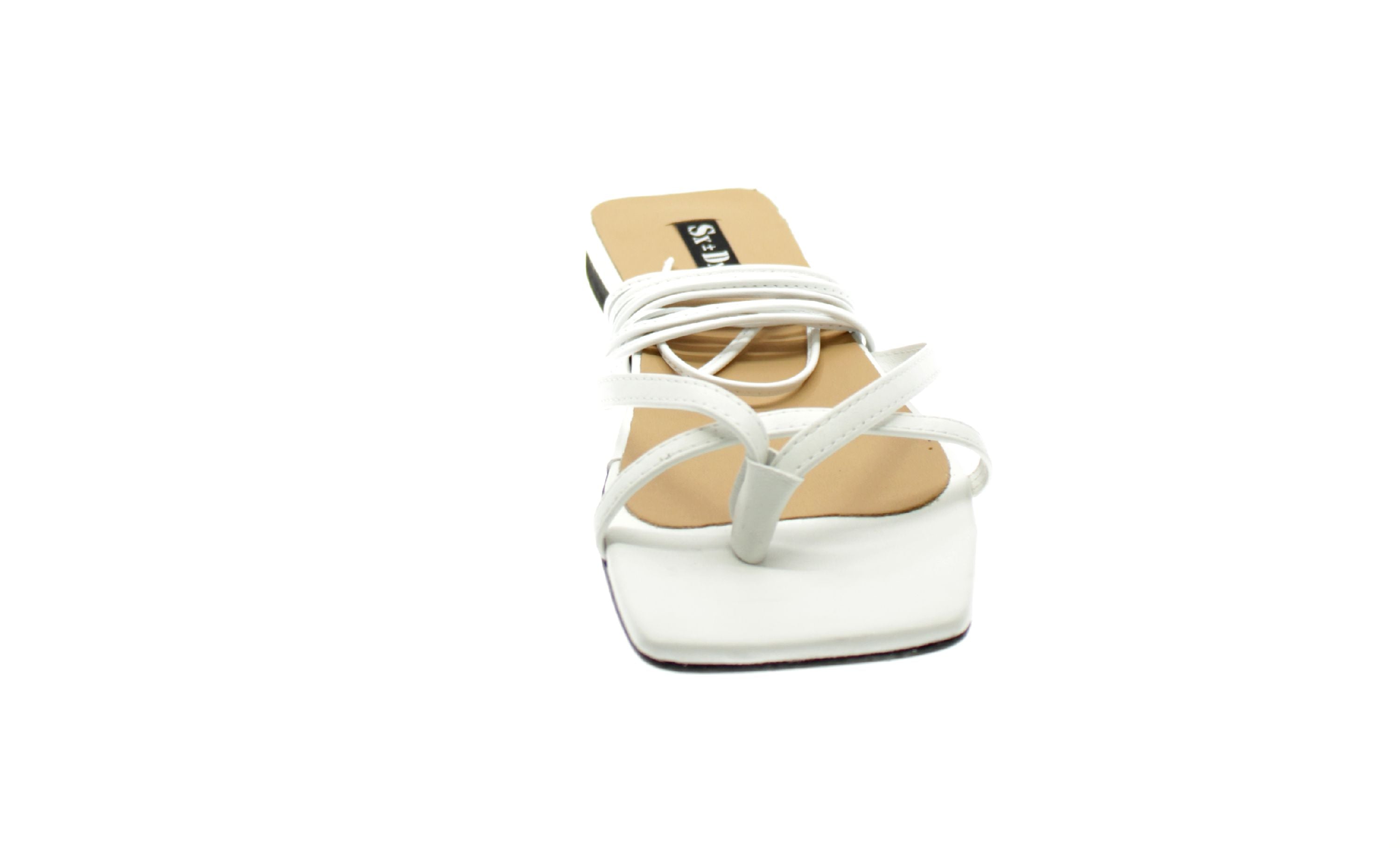 Sx-dx Sandalo Donna Bianco Yolanda