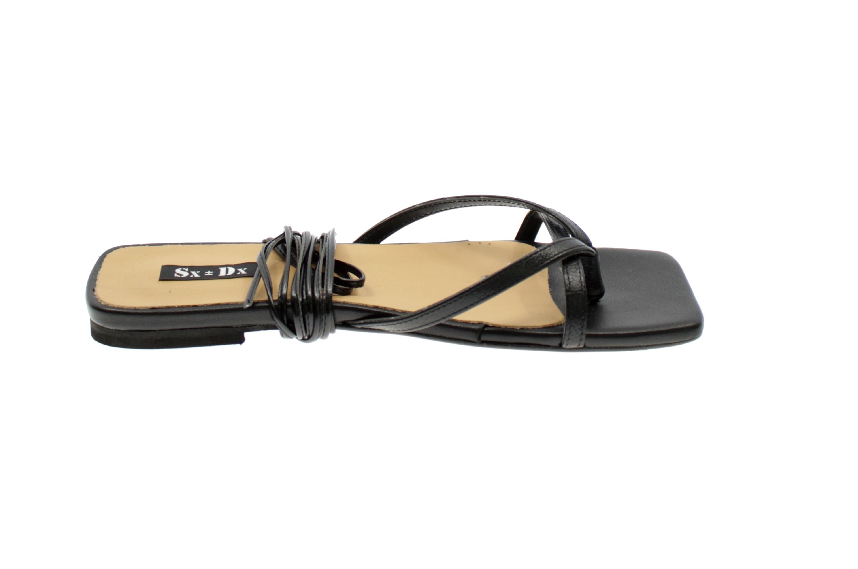 Sx-dx Sandalo Donna Nero Yolanda