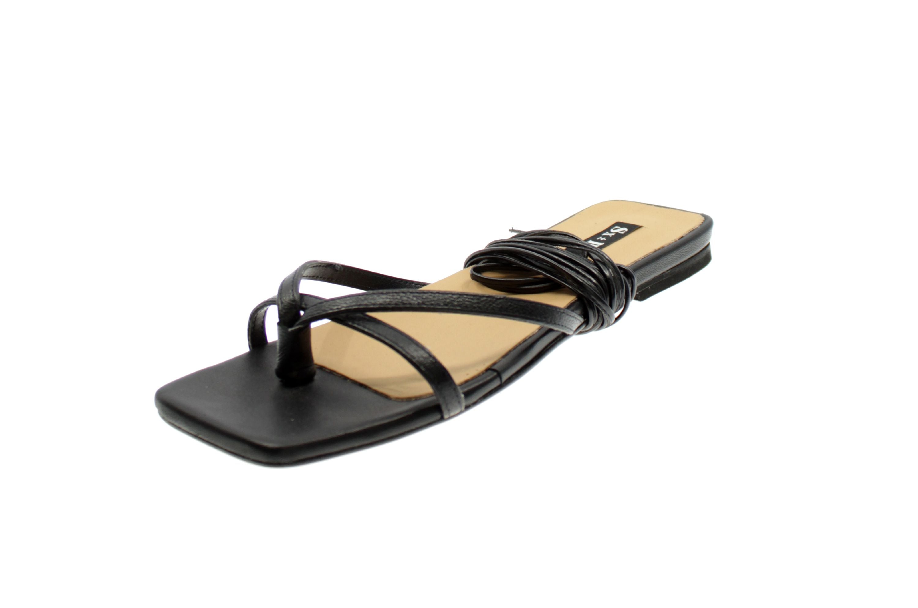 Sx-dx Sandalo Donna Nero Yolanda