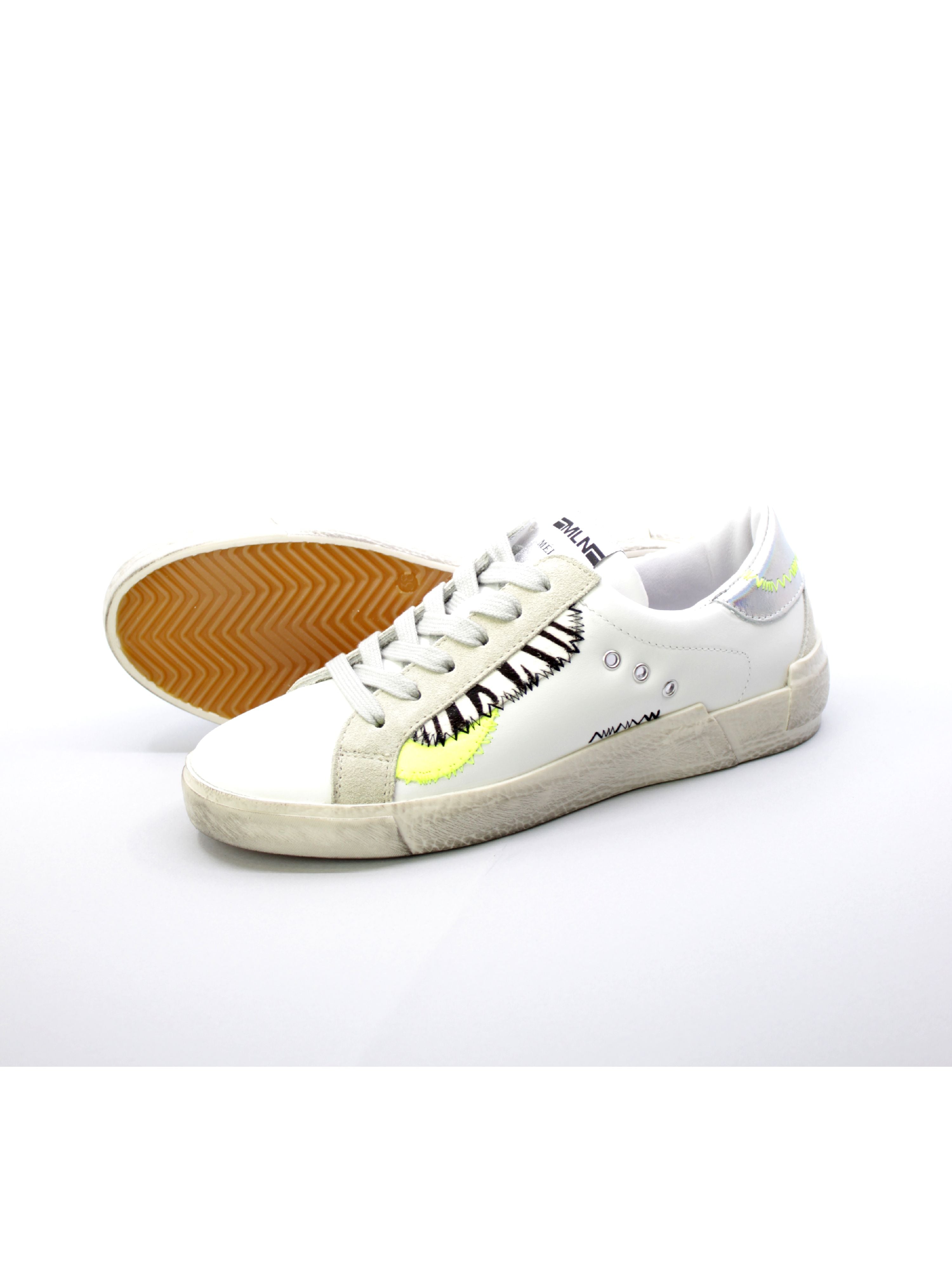 MÉlinÉ Sneakers Donna Bianco/Zebrato Nk139