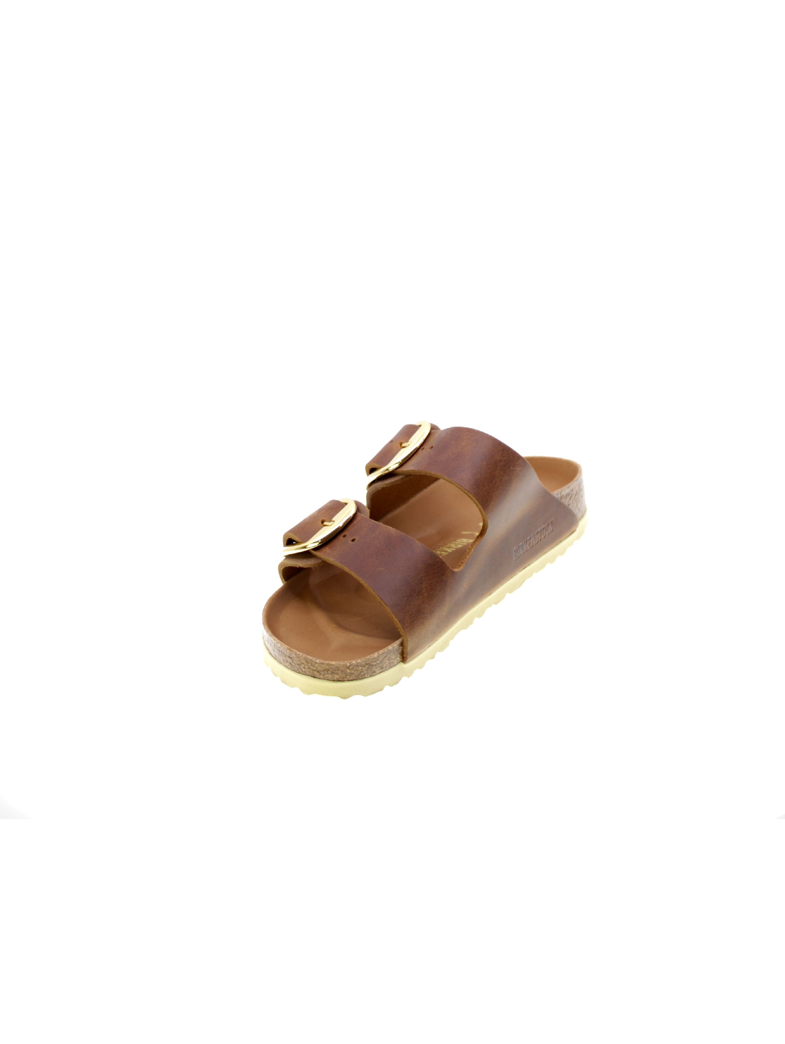 Birkenstock Sandalo Donna Marrone Arizona big buckle Cognac
