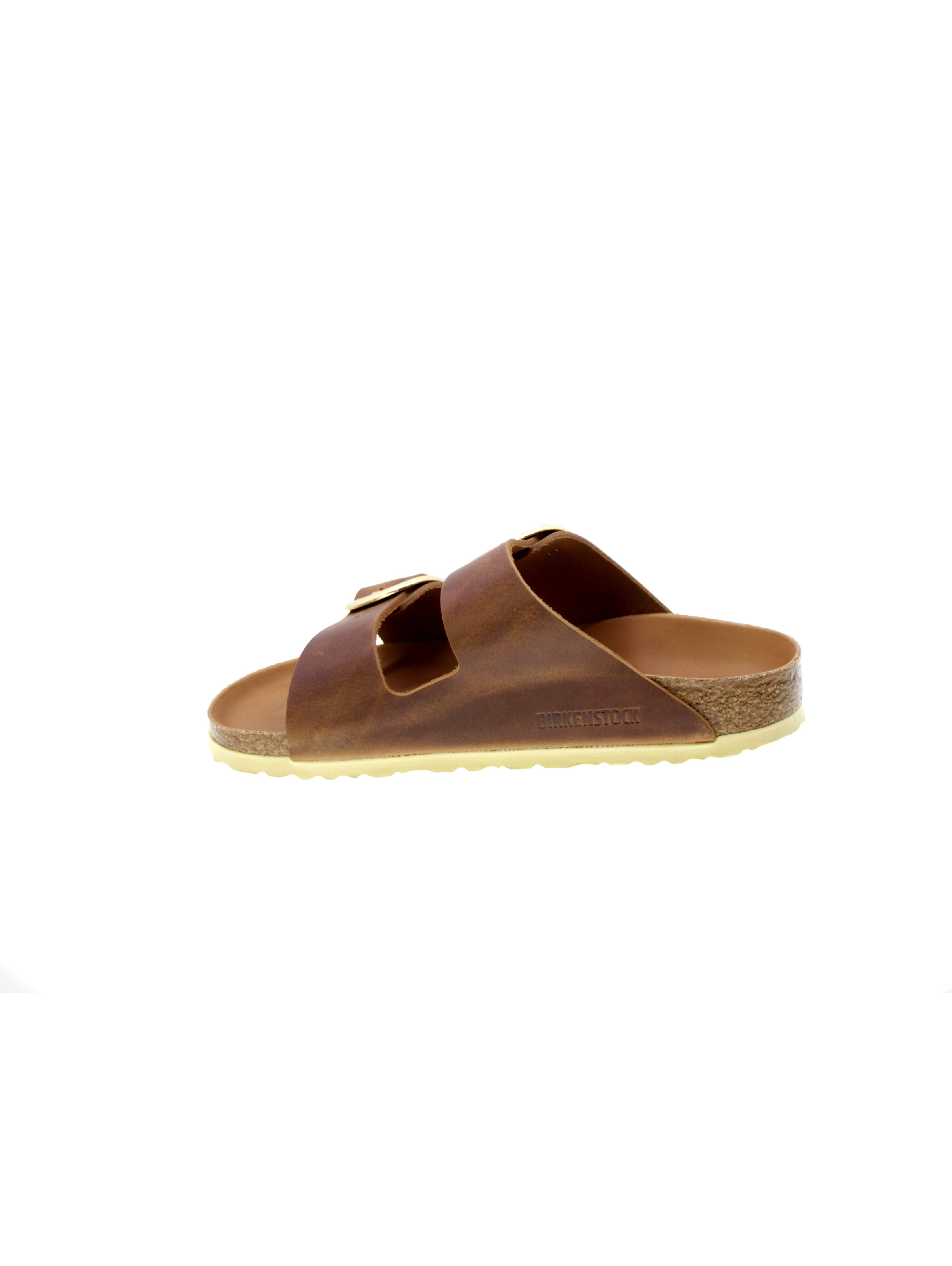 Birkenstock Sandalo Donna Marrone Arizona big buckle Cognac