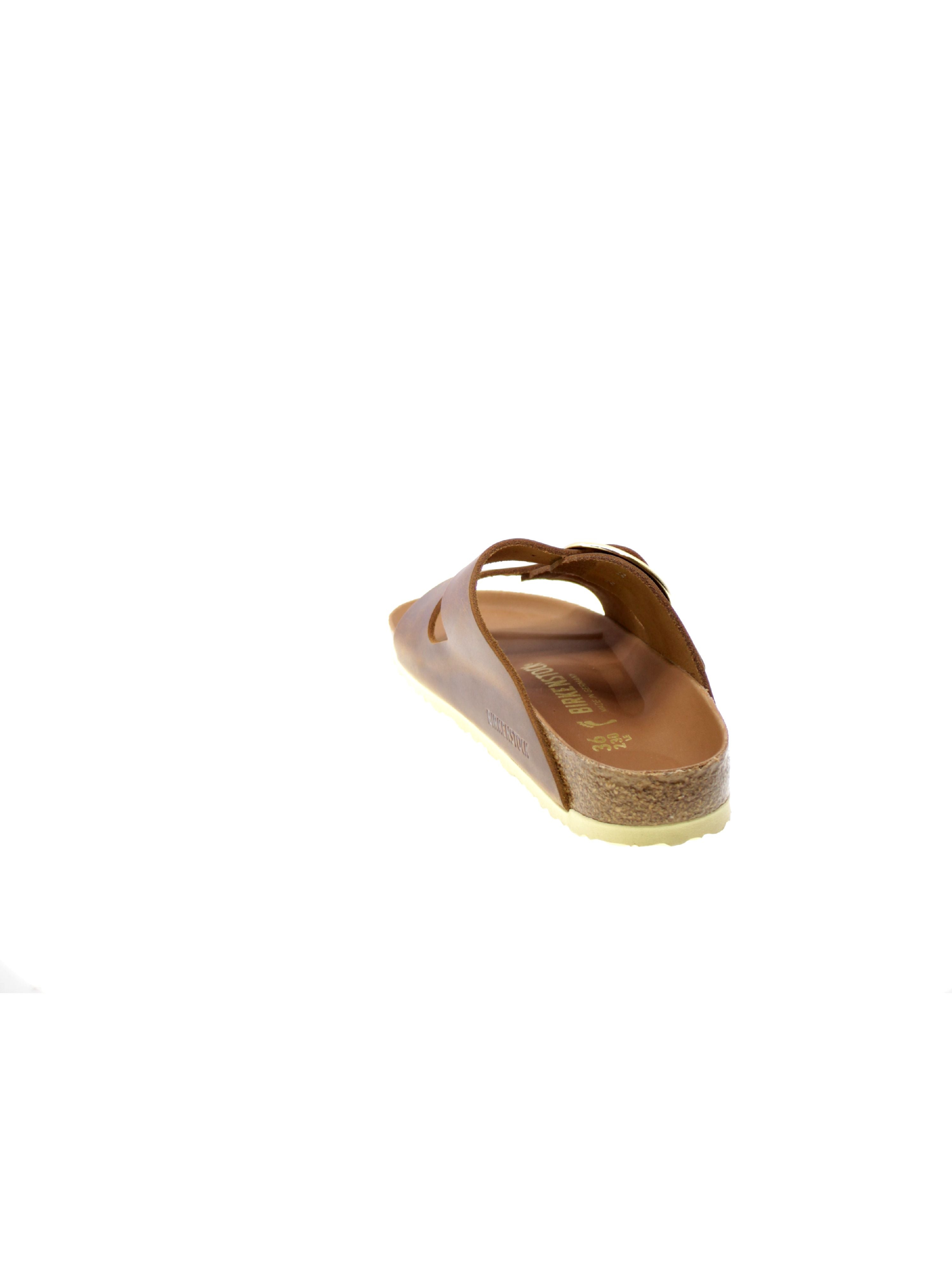 Birkenstock Sandalo Donna Marrone Arizona big buckle Cognac