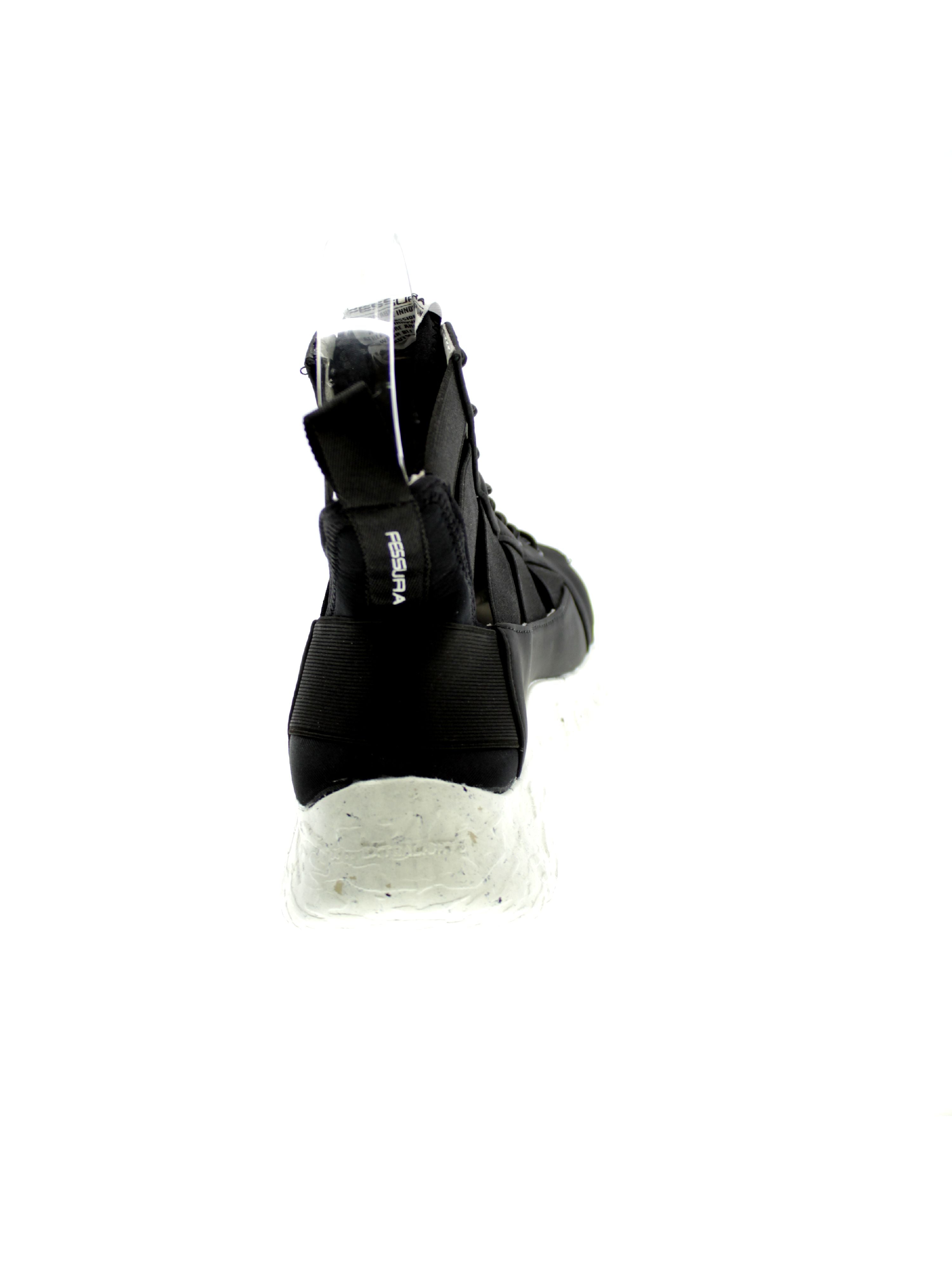 Fessura Sneakers Donna Nero Rock Open Roc008