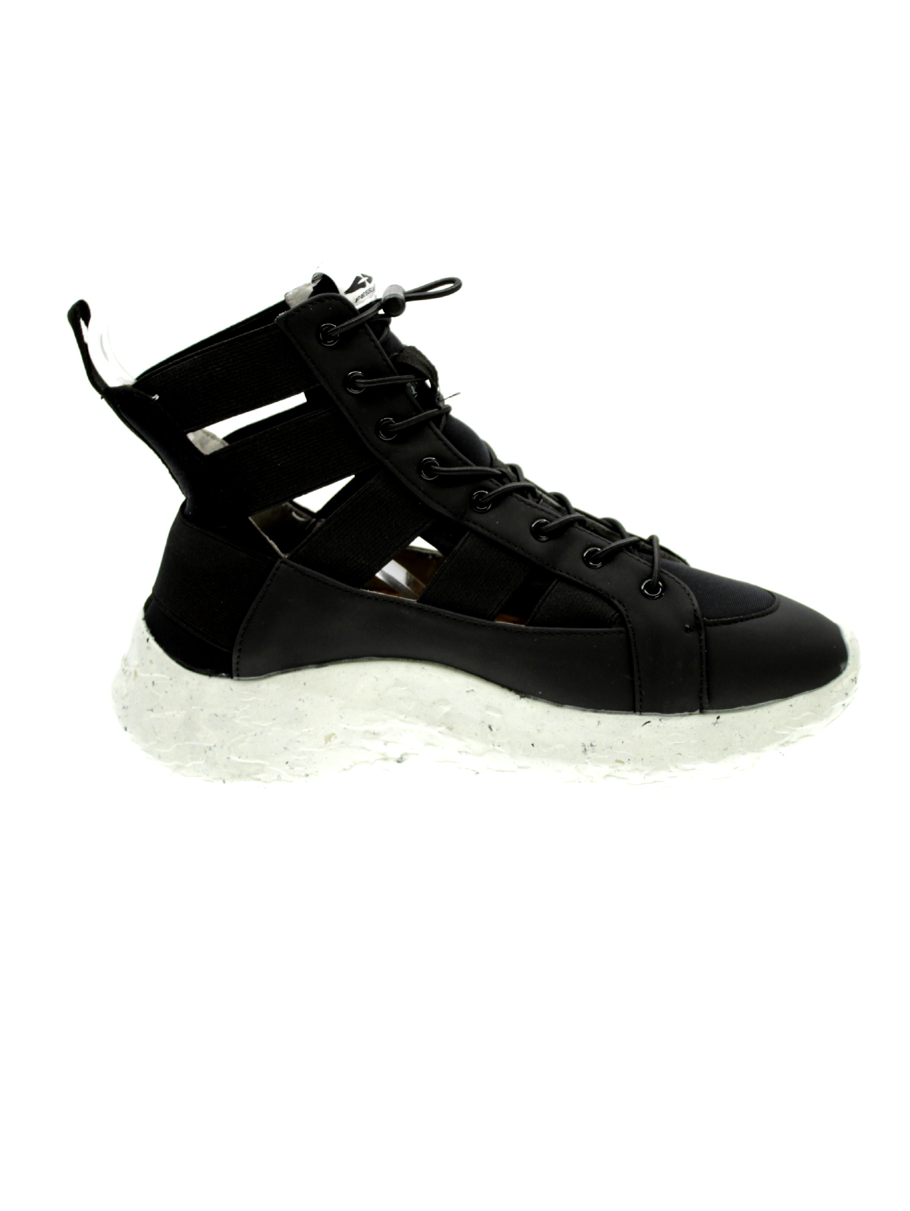 Fessura Sneakers Donna Nero Rock Open Roc008