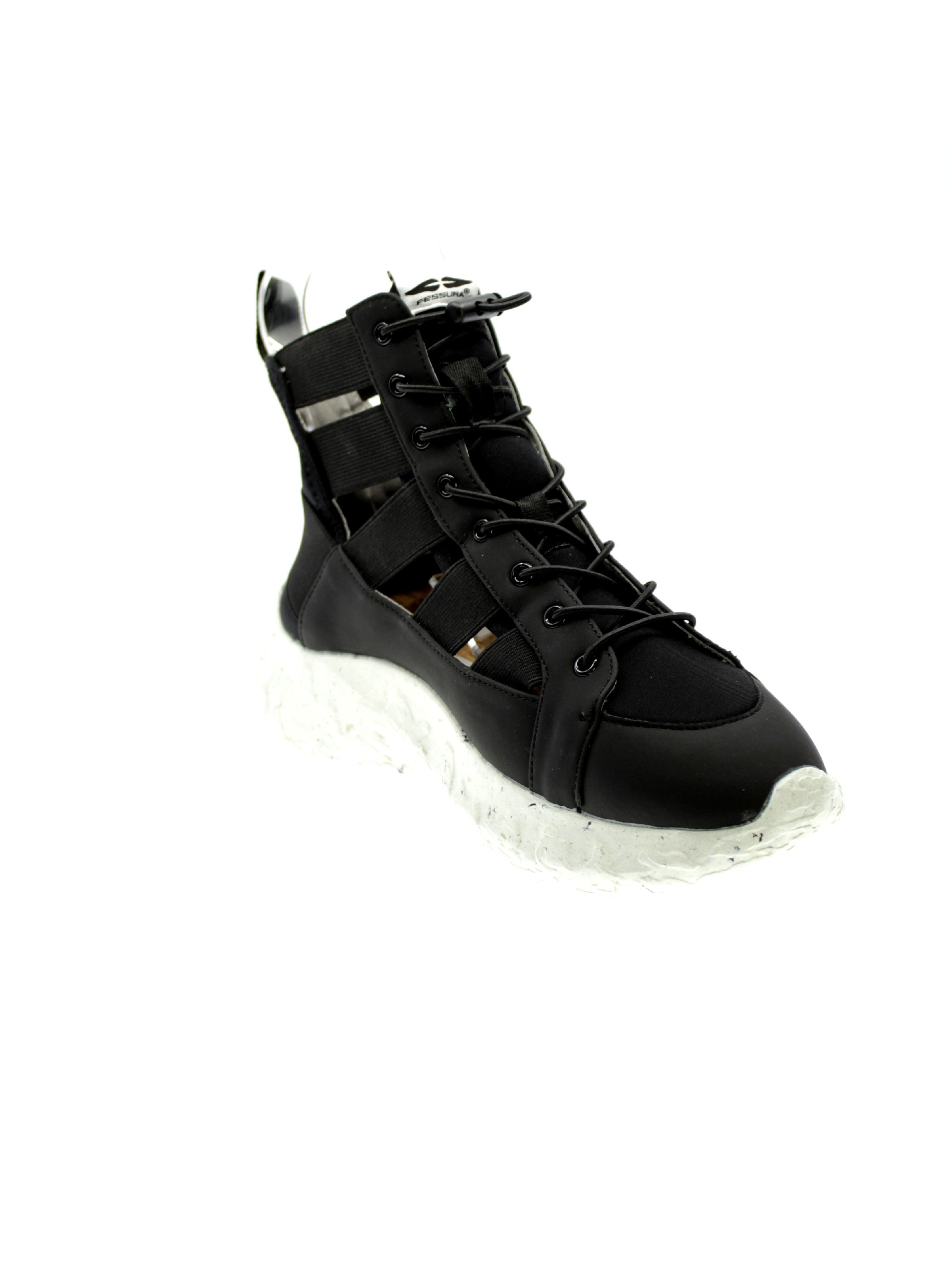 Fessura Sneakers Donna Nero Rock Open Roc008
