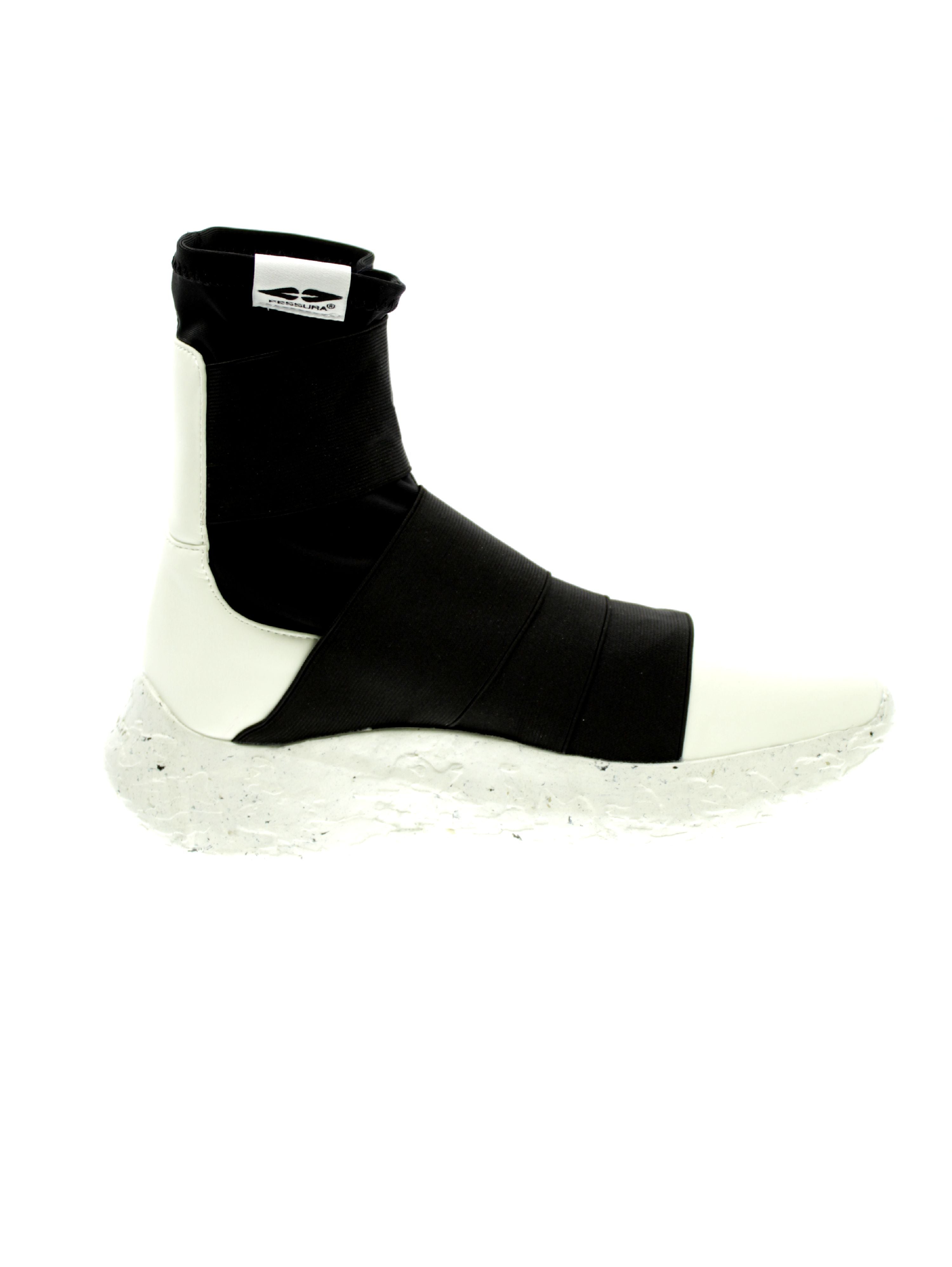 Fessura Sneakers Donna Nero/Bianco Rock Sock Roc009