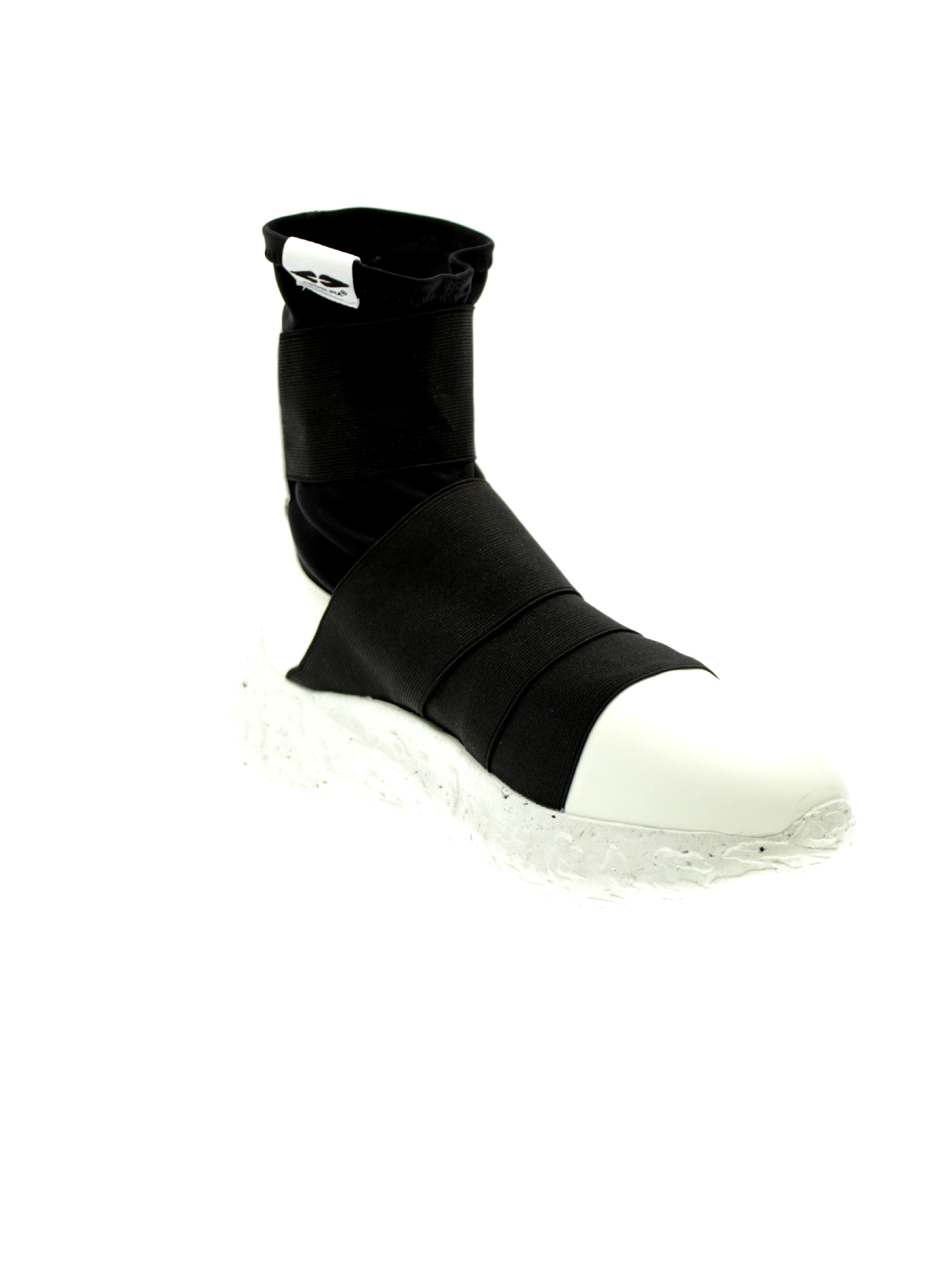 Fessura Sneakers Donna Nero/Bianco Rock Sock Roc009