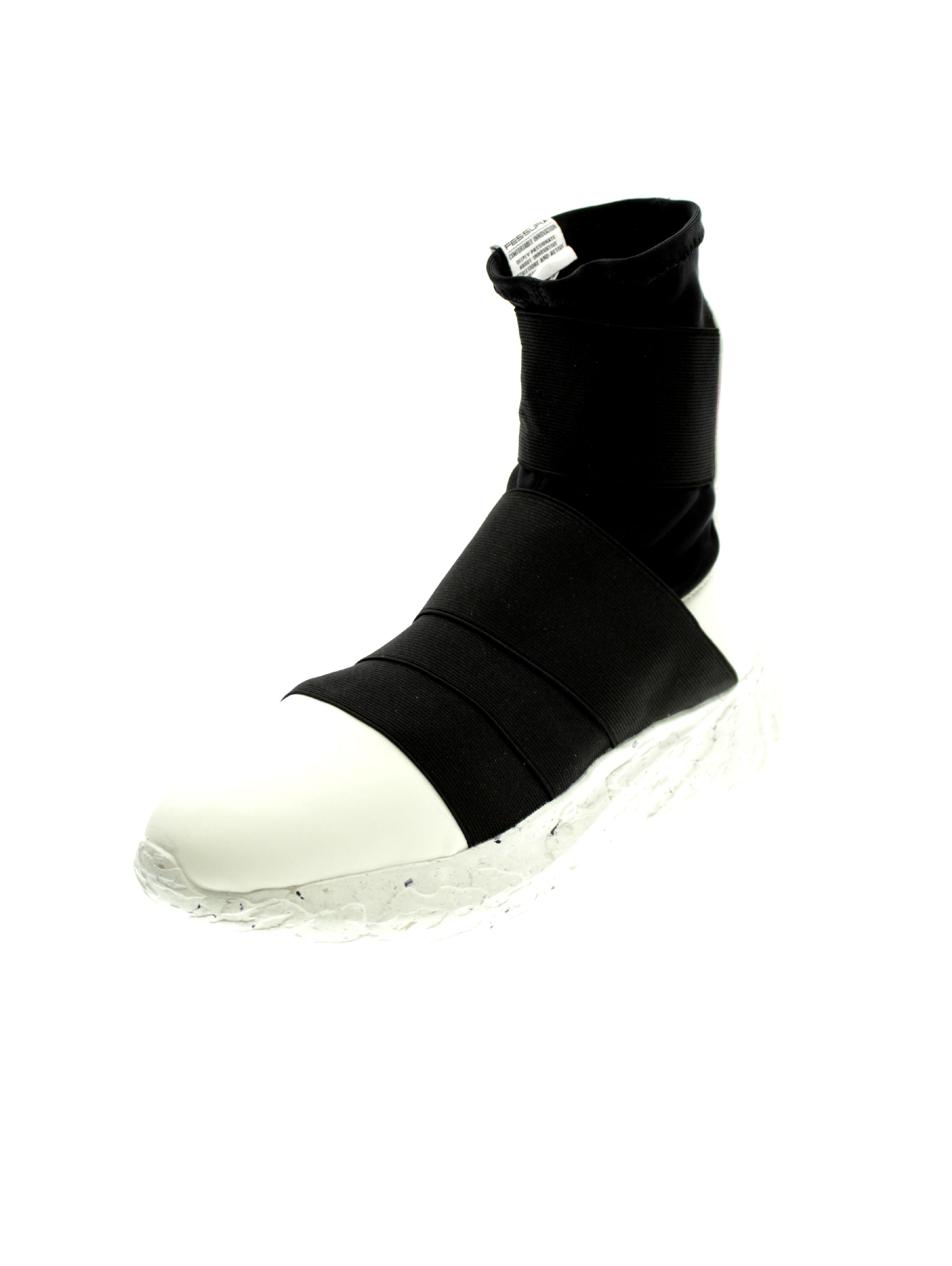 Fessura Sneakers Donna Nero/Bianco Rock Sock Roc009