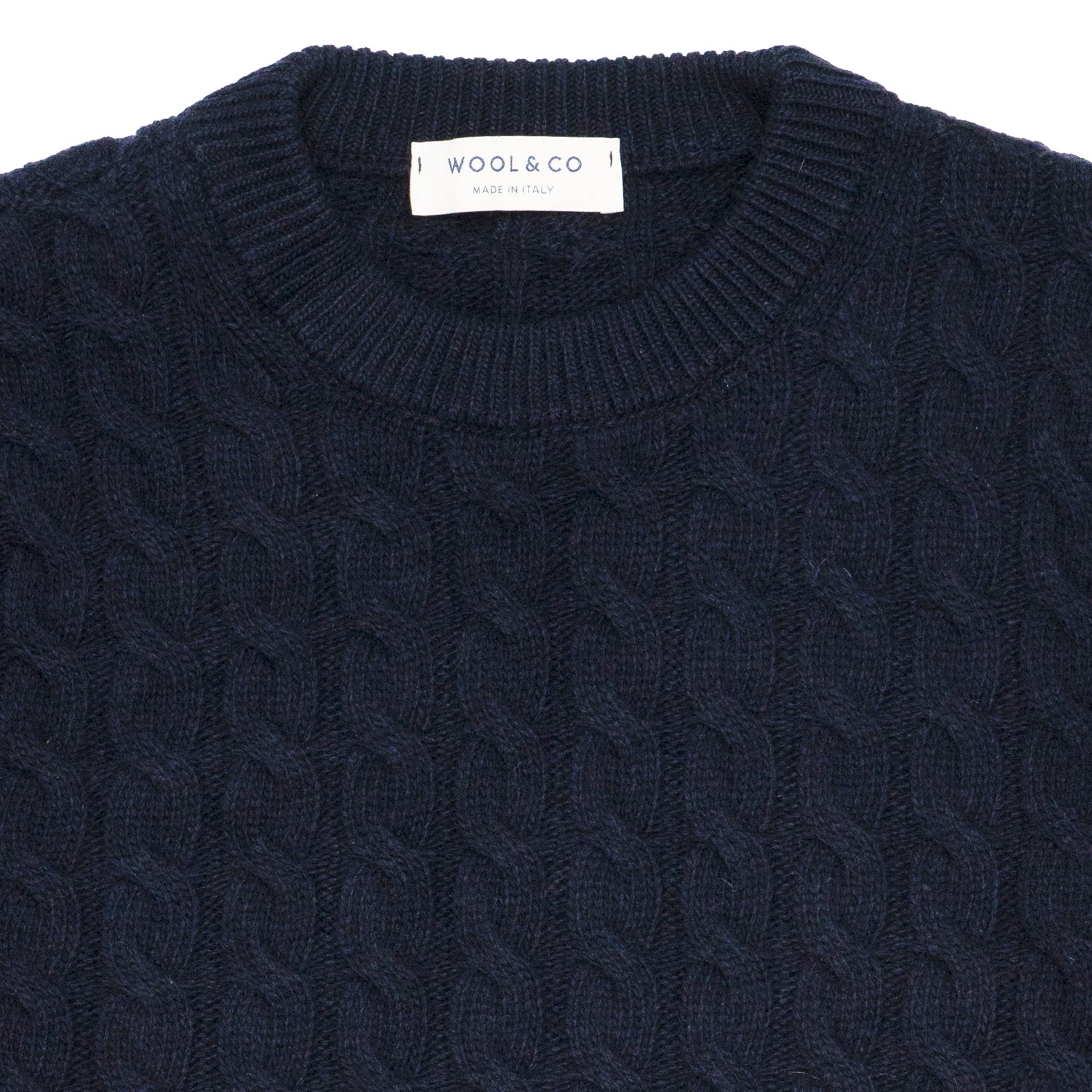 Maglia Uomo Wool & Co Girocollo Trecce