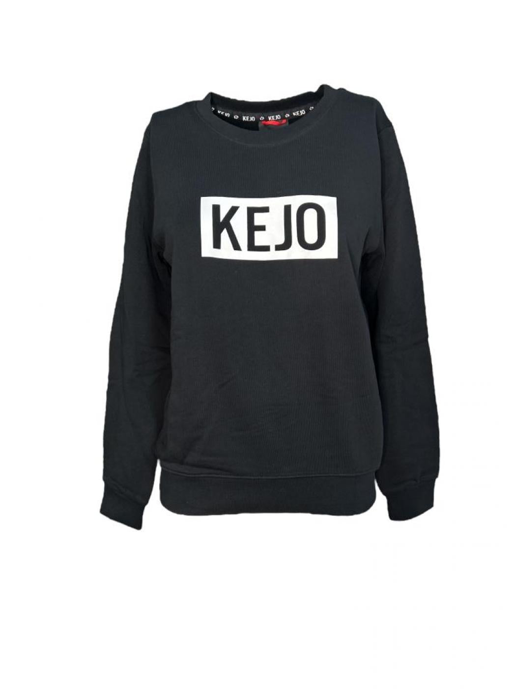 KS19-606W FELPA DONNA KEJO - black