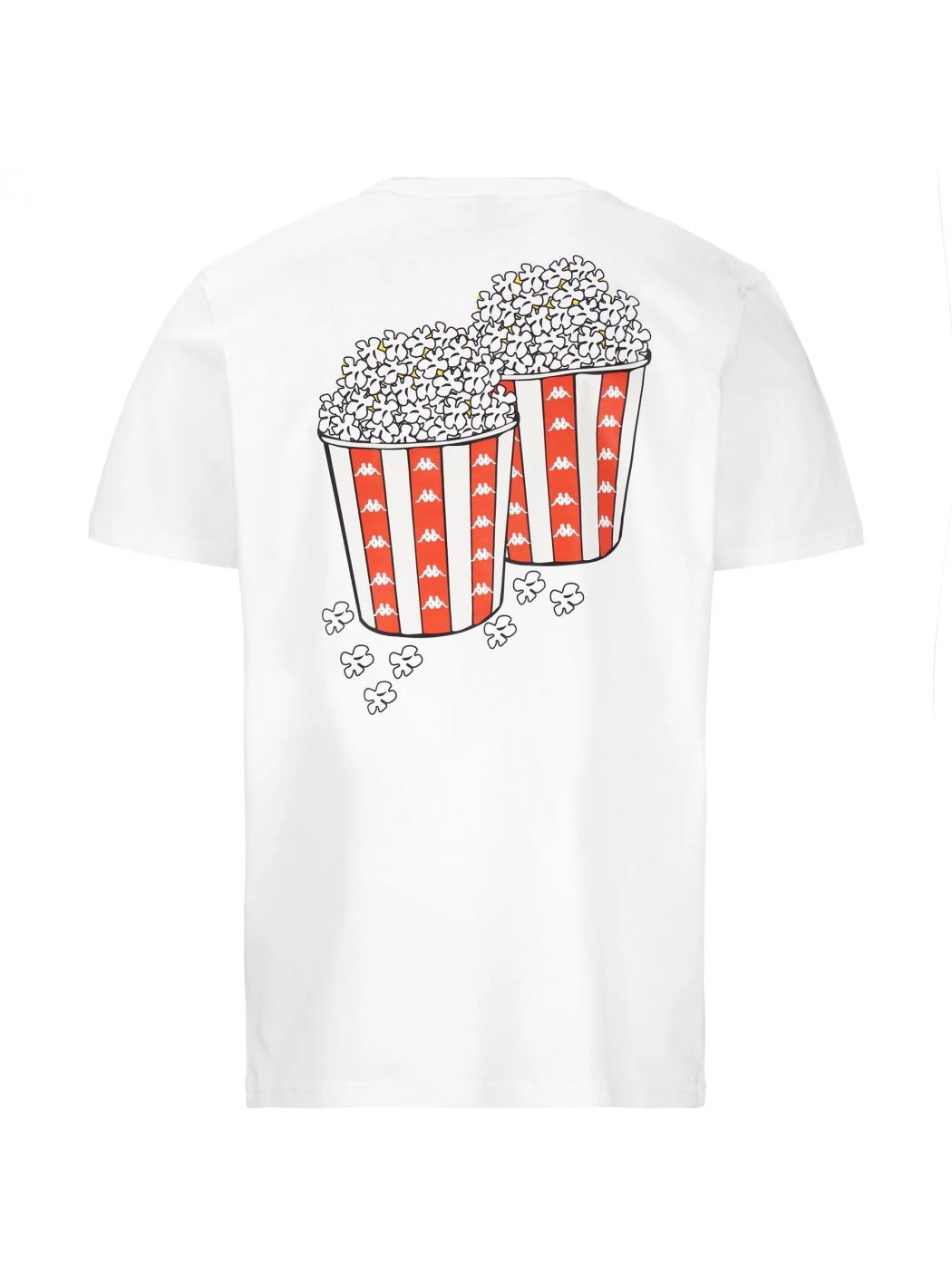 T-shirt Uomo kappa 381j19w_authentic_brex_bianco