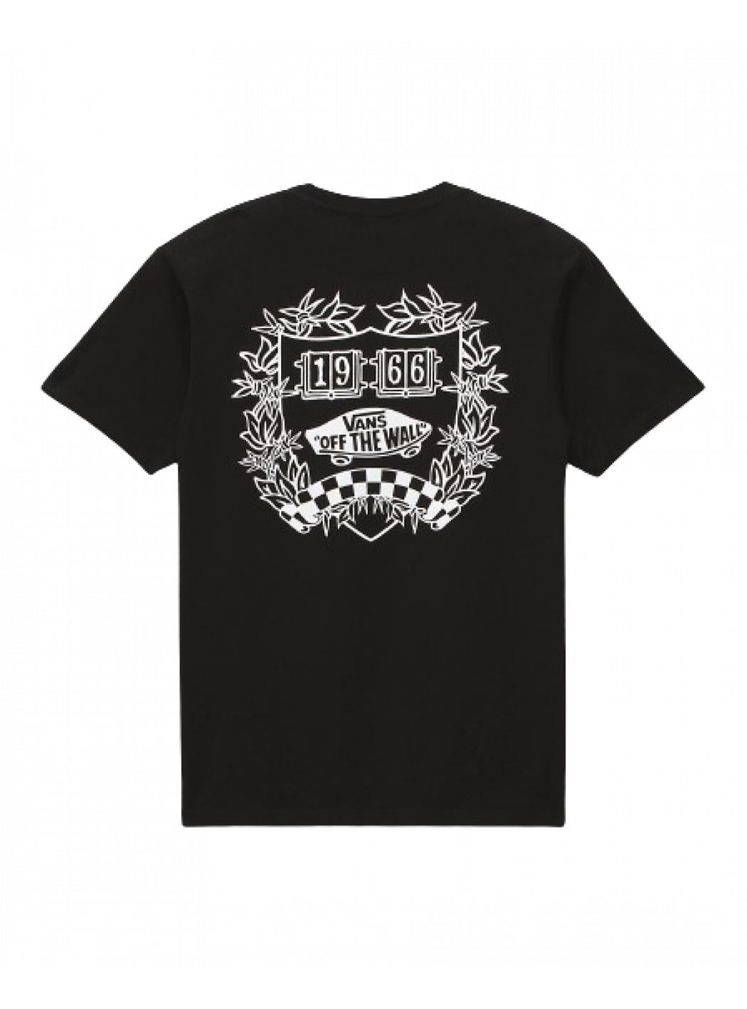 T-shirt Uomo vans vn00003_academy_crest_nero