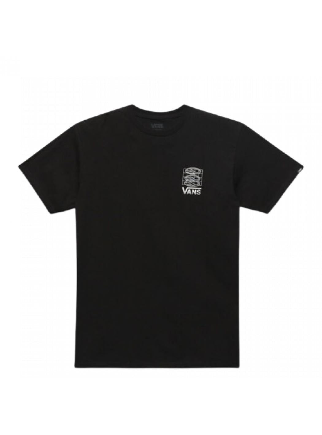 T-shirt Uomo vans vn0007_micro_trails_tee_nero