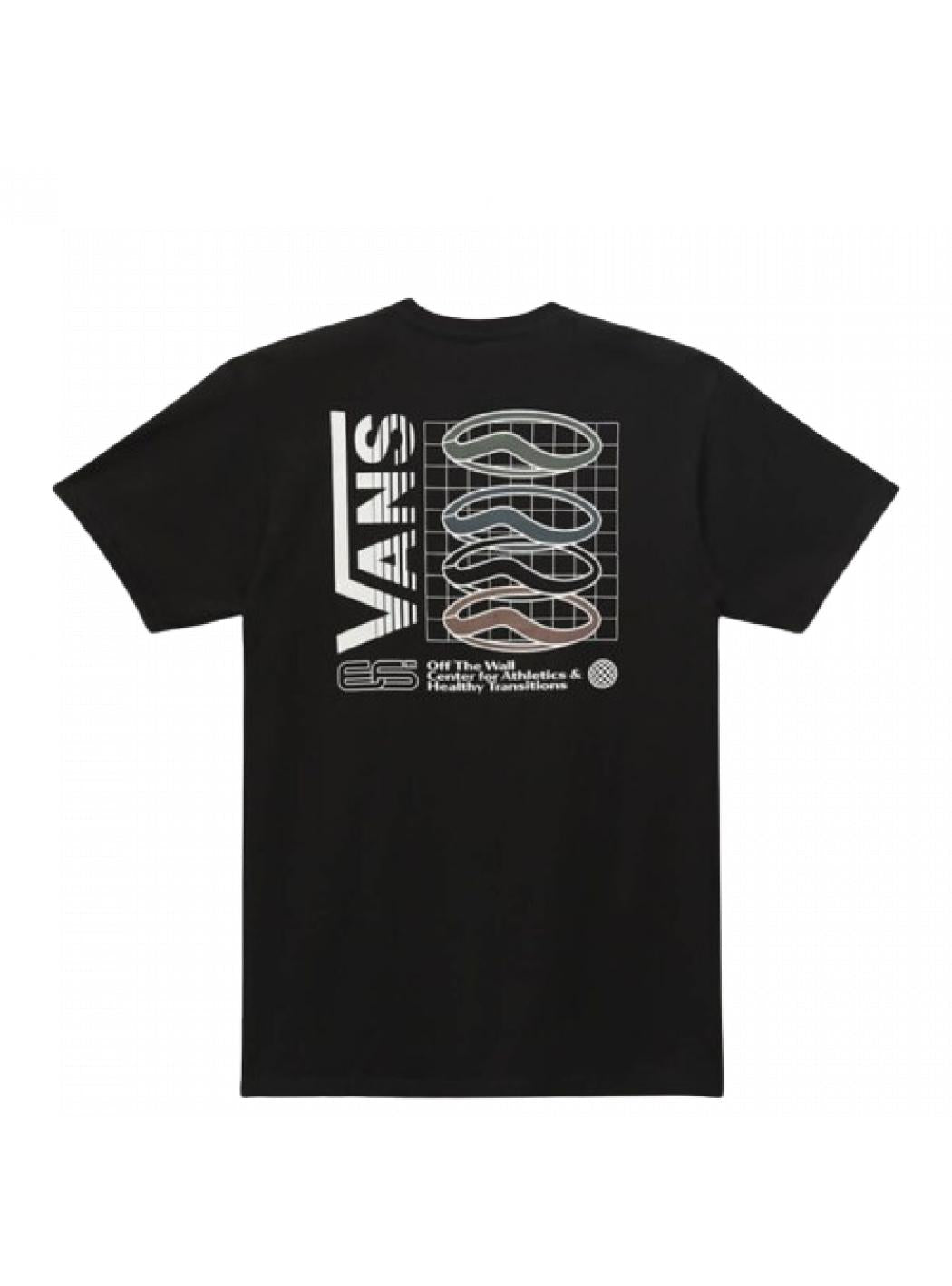 T-shirt Uomo vans vn0007_micro_trails_tee_nero