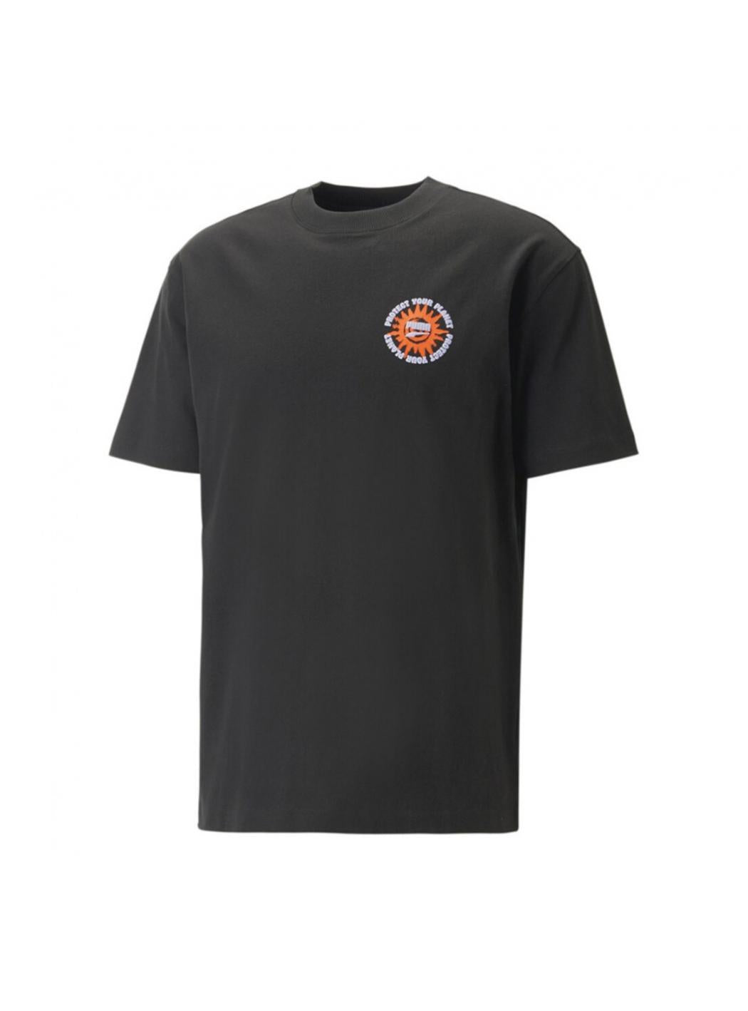 T-shirt Uomo puma 539181_downtown_graphic_tee_nero