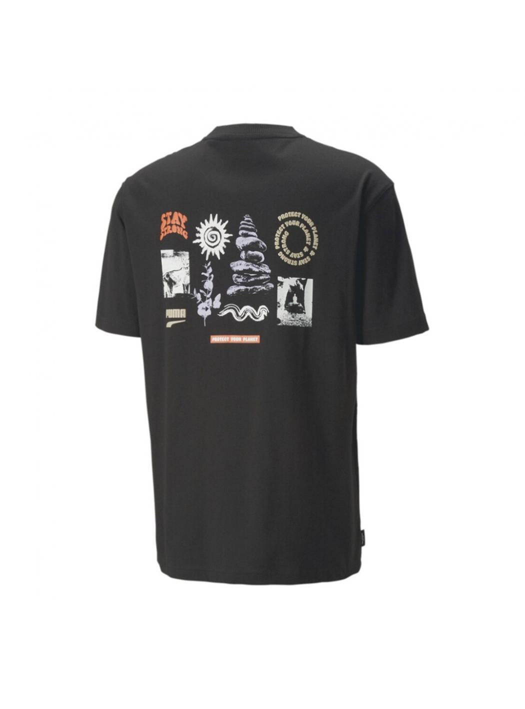 T-shirt Uomo puma 539181_downtown_graphic_tee_nero
