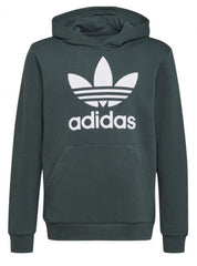 Felpa Bambino unisex adidas originals h0270_trafoil_hoodie_verde