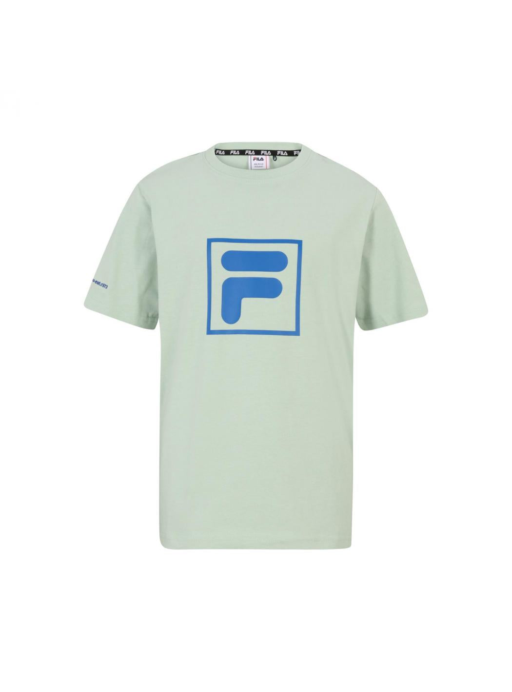Bambino fila FAT0232_T-SHIRT_TEENS_VERDE