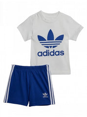 Completo Bambino adidas originals IB8637_SHORT_TEE_SET_BLU