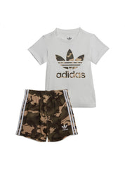 Completo Bambino adidas originals IC2027_SHORT_TEE_SET_CAMU