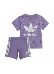 Bambina adidas originals IC8758_SHORT_TEE_SET_VIOLA