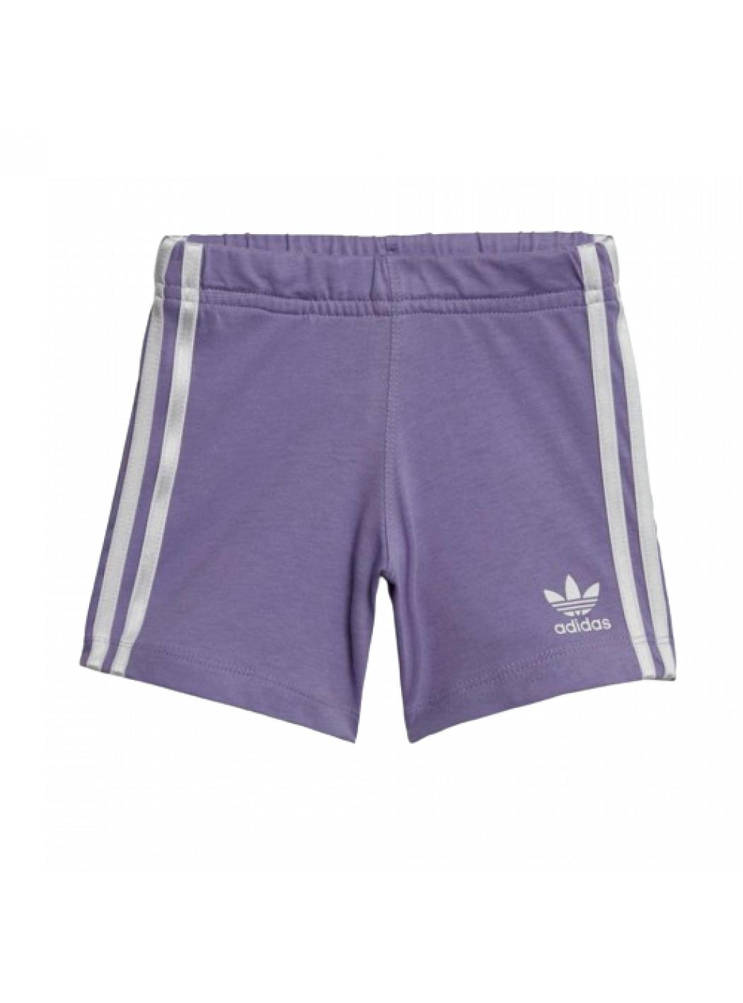 Bambina adidas originals IC8758_SHORT_TEE_SET_VIOLA