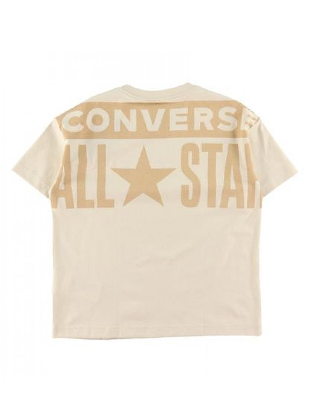 Bambino unisex converse 9CD466_T-SHIRT_AVORIO