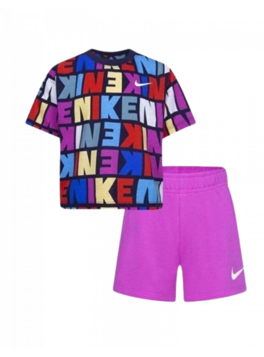 Completo Bambina nike sportswear 36K551-A9X_ACTIVE_FUCSIA