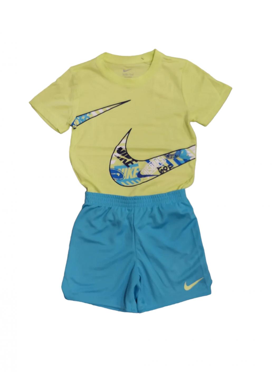 Bambino nike sportswear 86K868-F85_COMPLETO_KIDS_VERDE/CELESTE