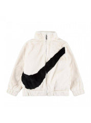 Bambino unisex nike sportswear 36J828_GIACCA_ECOPELLICCIA_BIANCO
