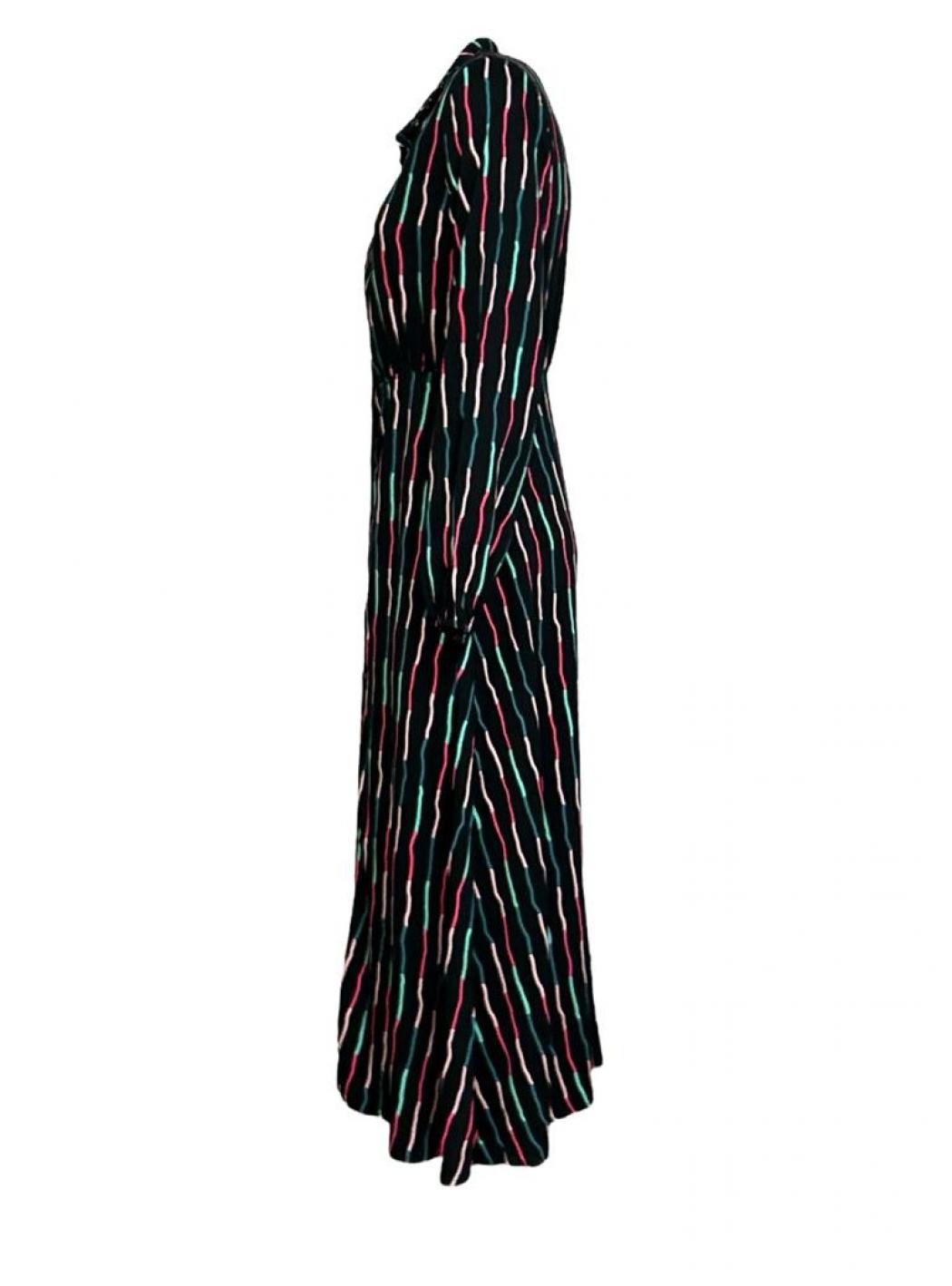 Donna compania fantastica 34C/12080_ABITO_STRIPES_NERO
