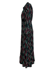 Donna compania fantastica 34C/12080_ABITO_STRIPES_NERO