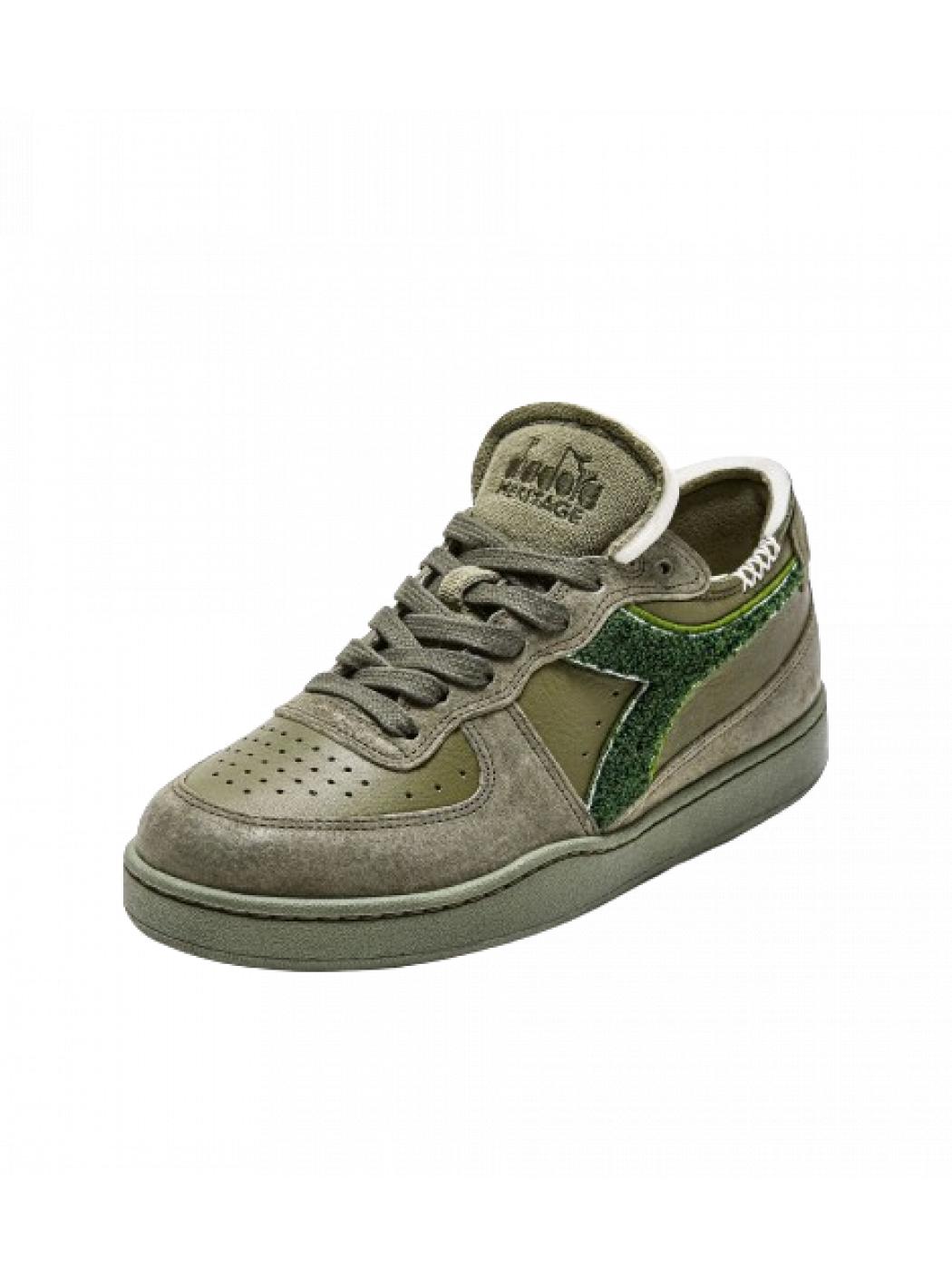 Uomo diadora MI_BASKET_ROW_CUT_TERRY_VERDE