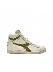 Adulto unisex diadora GAME_L_HIGH_WAXED_SUEDE_POP_BIANCO/VERDE