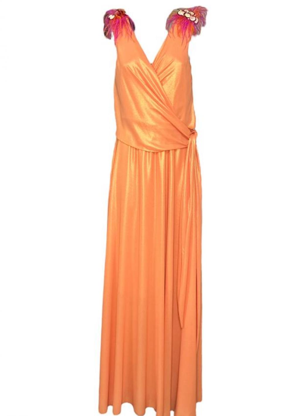 Abito Donna floriana formisano F23-221_ARANCIO