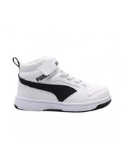 Scarpe Bambino unisex puma rebound_v6_mid_ac_ps_bianco