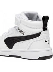 Scarpe Bambino unisex puma rebound_v6_mid_ac_ps_bianco