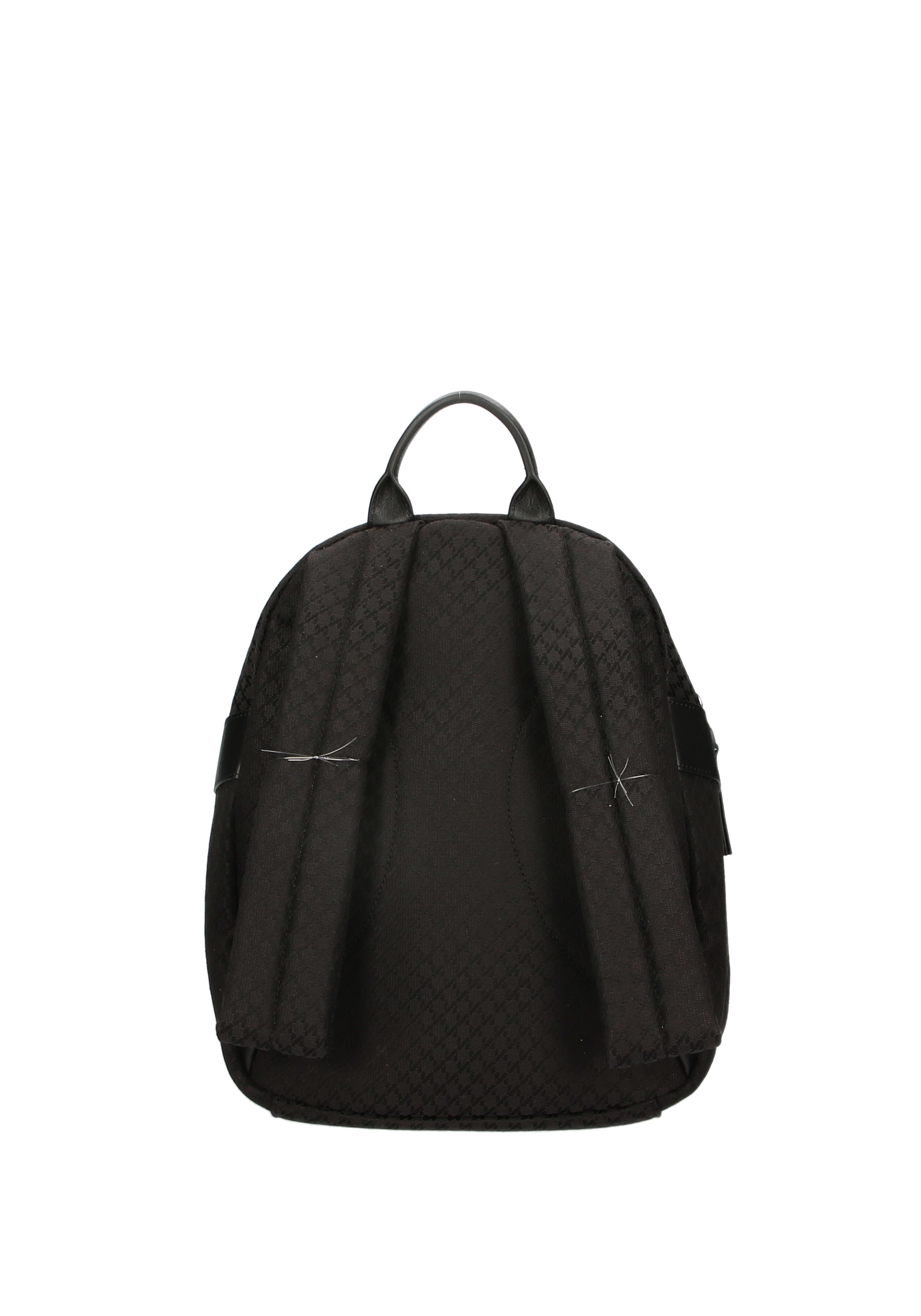 Borsa Tessuto Logato e Pelle Norma Donna nannini firenze 18483-NERO Nero