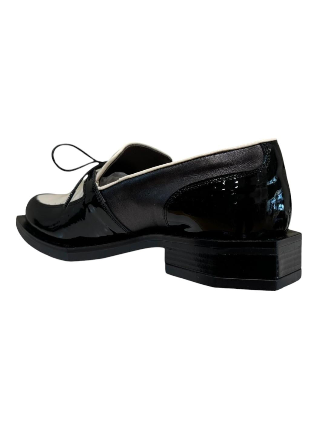 Mocassino Donna Le Bohemien K38_VERNICE_NERO_CREMA