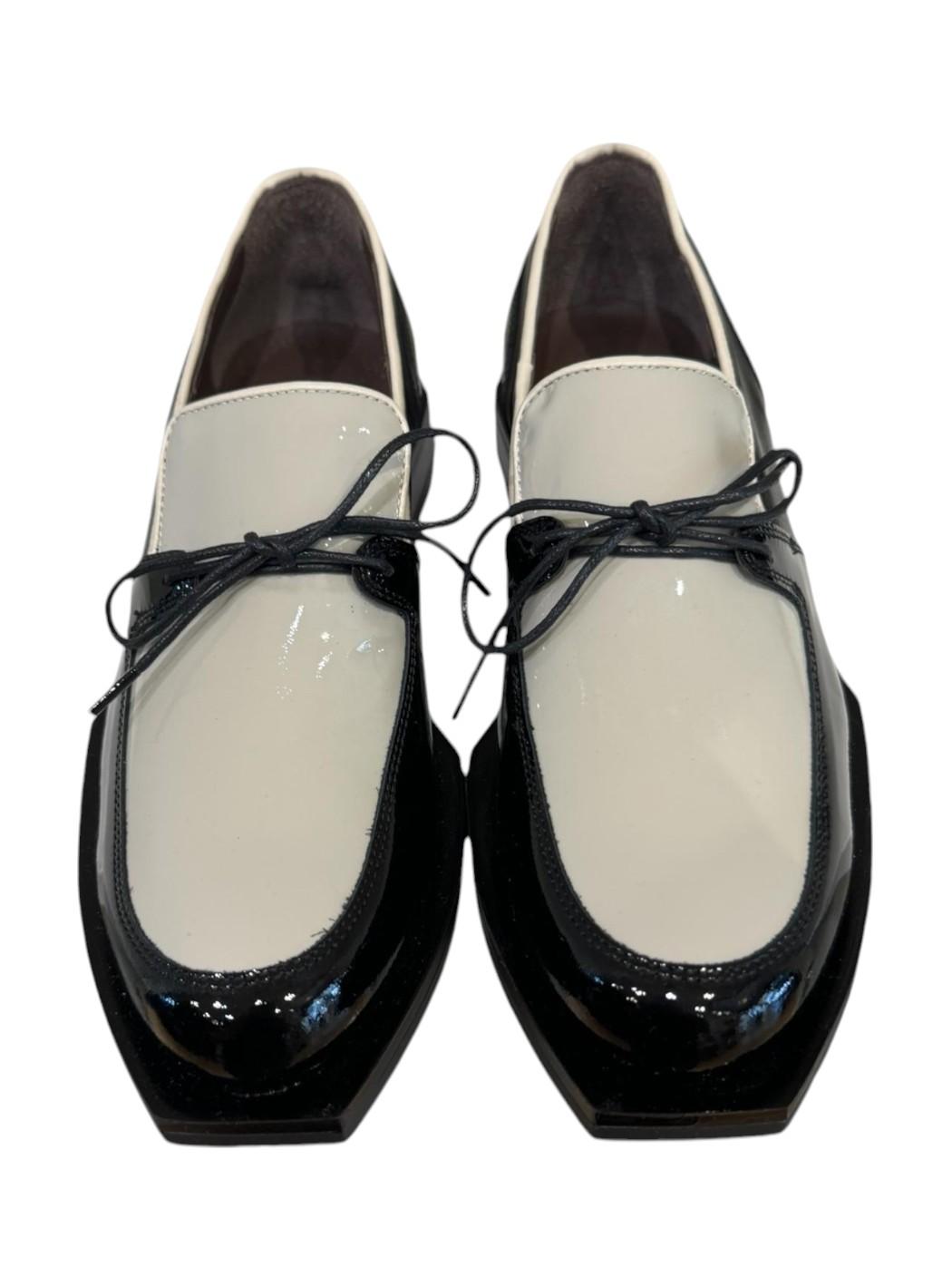 Mocassino Donna Le Bohemien K38_VERNICE_NERO_CREMA