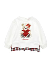 Felpa orsetto Bambina Monnalisa 39D6254001