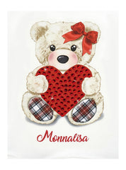 Felpa orsetto Bambina Monnalisa 39D6254001