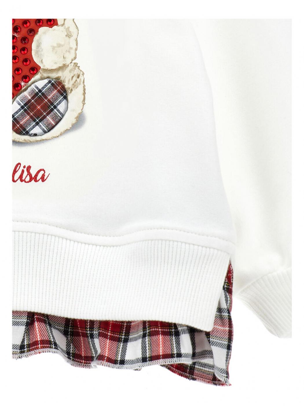 Felpa orsetto Bambina Monnalisa 39D6254001