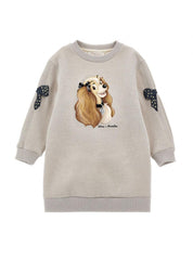 Vestito felpa Bambina Monnalisa 19D9014005