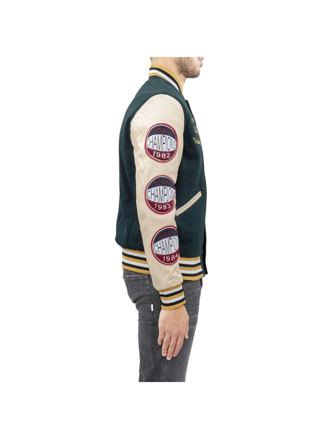 Giubbino Uomo AMERICAN COLLEGE USA ac_18green_beige_jackets
