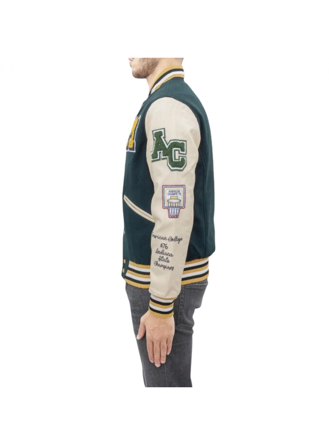 Giubbino Uomo AMERICAN COLLEGE USA ac_18green_beige_jackets